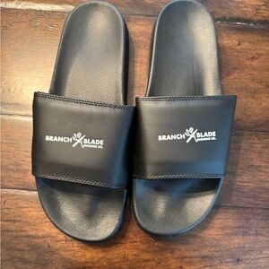 Branch and Blade Black Slide Sandals- Size L